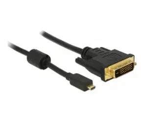 DeLock HDMI Kabel Micro-D Stecker > DVI 24+1 Stecker / 2 m