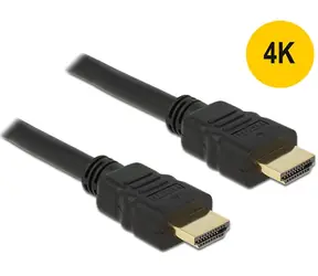 DeLock High Speed HDMI Kabel mit Ethernet - HDMI A Stecker > HDMI A Stecker / 4K / 1,5 m