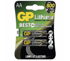 GP Lithiumbatterie AA FR06 / 2 Stk