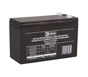 Emos Wartungsfreie Blei-Säure-Batterie 12V 7,2Ah (Faston 4,7 mm)