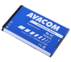 Avacom Akku für Nokia 6230 und N70 / Li- ION / 3,7V / 1100mAh (Ersatz BL-5C)