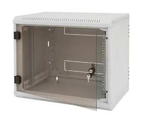 Triton 19" einteiliger Schrank 9HE/600mm / Ganzglastür