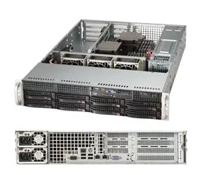 SuperMicro 2U Server (SYS-6028R-WTR) / 2x LGA2011-3 / iC612 / 16x DDR4 ECC R / 8x SATA3 HS (3,5") / 2x1GbE / 2x740W