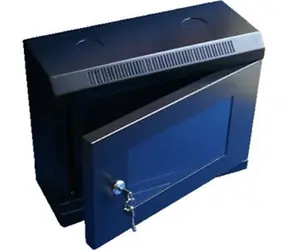 DATACOM 10" Rack einteilig 6U 280 schwarz / Glastür