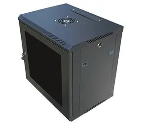 DATACOM 19" Schrank 9HE 450 mm (Glas) / schwarz