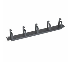 Xtendlan Binding Panel 1U schwarz - Griffhöhe 70mm / 5 Metallgriffe