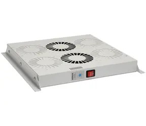 Solarix Universal-Lüftungsgerät 2 Ventilatoren mit Thermostat RAL7035 / Decke und Boden VJ-R2