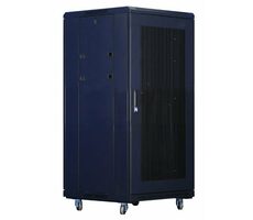 Xtendlan PER-18U-80-BLACK-S 19" Schrank / Höhe 18U / 800 x 1000 / perforierte Tür und Rückseite 