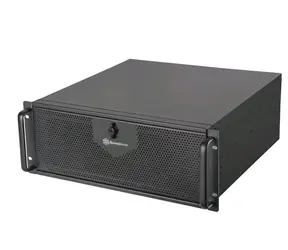 Silverstone RM42-502 Rackmount Server grau / 4U / E-ATX / 2x USB 3.0 + 1x USB-C / 2x 5,25" / 2x 3,5" / 5x 2,5" 