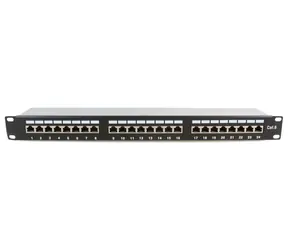 MicroConnect 19" FTP Patchpanel CAT6 24-Port schwarz
