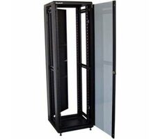 Xtendlan 47U/800x1000 Rack schwarz / Glastür / solide Rückseite