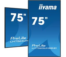 75" IIYAMA LH7565UHSB-B1 / 3840 x 2160 / LED / 16:9 / 8ms / 1200:1 / 800cd-m2 / HDMI / DP / USB