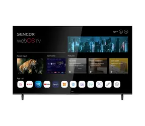 65" Sencor SLE 65US803B schwarz / 4K UHD / LED / HDMI / USB / WLAN / DVB-T&T2&C&S&S2 / 20W