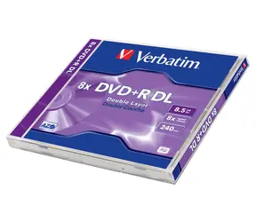 Verbatim DVD+ R DoubleLayer 8,5 GB 1 Stück / 8x / Jewel