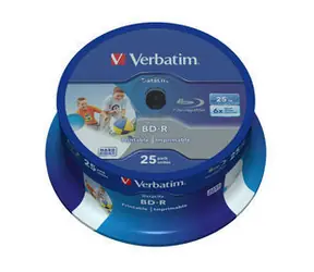 Verbatim BD R SL Datalife 25 GB 25 Stück / 6x / Wide Printable / Spindel
