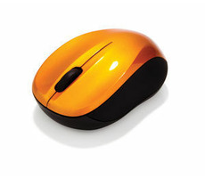 Verbatim Go Nano Orange / kabellose Lasermaus / 1600 DPI / 3 Tasten / 1 Rad / 2xAAA 