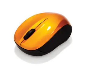 Verbatim Go Nano Orange / kabellose Lasermaus / 1600 DPI / 3 Tasten / 1 Rad / 2xAAA 