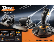 Thrustmaster Joystick T16000M FLIGHT PACK + Gas + Pedalset / für PC