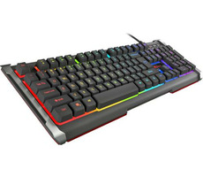 Natec Genesis Rhod 400 RGB US Schwarz / Gaming-Tastatur / Hintergrundbeleuchtung / USB