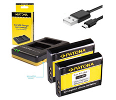 Patona Ladegerät Photo Dual Quick Sony NP-BG1 + 2x Akkus 960mAh / USB