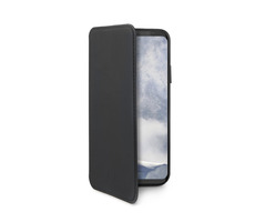 Celly Prestige Book-Type-Hülle für Samsung Galaxy S9 PLUS schwarz / PU-Leder