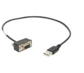 ZEBRA Kabel zur Montage im Kiosk / D-Sub DE-9 F / USB-A / gerade / 45cm / schwarz