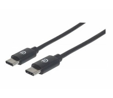 Manhattan Kabel Hi-Speed USB-C Stecker > USB-C Stecker 2m / schwarz