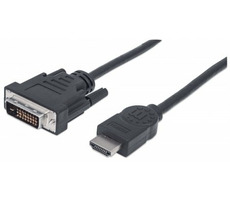 Manhattan Kabel für HDMI-DVI-D-Monitore 1,8 m / Dual-Link