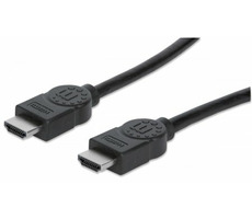 Manhattan 4K HDMI-Kabel mit Ethernet 3M schwarz / Anschluss / geschirmt 
