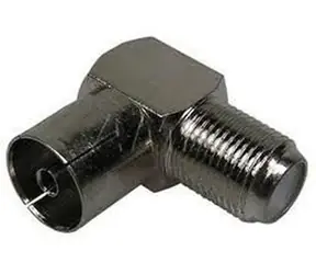 Zircon Reduktions-F-Buchse/IEC-Buchse abgewinkelt