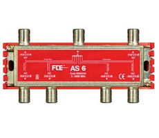 FTE -Splitter AS 6, Bereich 5-2400 MHz, F-Stecker