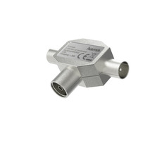 HAMA Antennen-Hub für TV-/Koax-Buchse und 2 Koax-Stecker