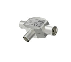 HAMA Antennensplitter für Radio/Koax-Gabel - 2 Koax-Buchsen
