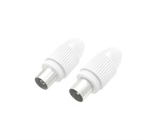 HAMA Steckverbinder-Set Koax-Stecker + gerade IEC-Buchse