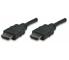 Manhattan HDMI-Kabel mit Ethernet 15 m / HDMI-HDMI / geschirmt / schwarz