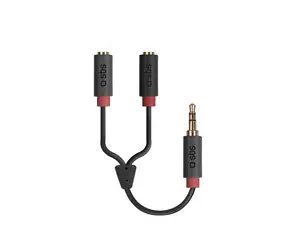 SBS Audio Splitterkabel 3,5-mm-Klinkenstecker rot