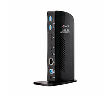 Club3D CSV-1460 Dockingstation / 2x DP / USB / Miniklinke 3,5 mm / LAN