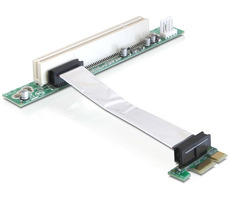 DeLock Riser-Karte PCI Express x1 > PCI 32Bit 5 V / Kabel 9cm