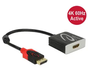 DeLock aktiver Adapter Displayport 1.2 Stecker > HDMI Buchse 4K 60 Hz