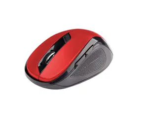 C-tech WLM-02 schwarz-rot / Kabellose Maus / 1600DPI / 6 Tasten / USB-Nano-Empfänger