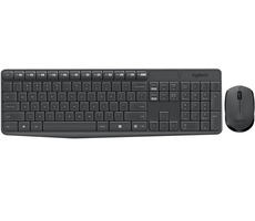 Logitech Wireless Desktop MK235 HUN / Tastatur / Maus / USB / Grau / HUN