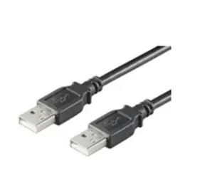 MicroConnect -Kabel USB2.0 A (M) - USB2.0 A (M) / 1 m / schwarz