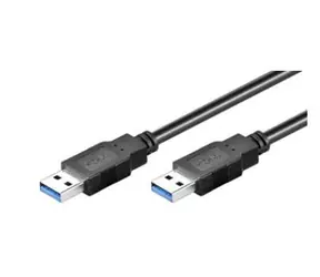 MicroConnect -Kabel USB3.0 A (M) - USB3.0 A (M) / 2 m / schwarz