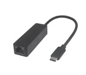 MicroConnect -Adapter USB3.1 C (M) - RJ-45 (F) / 5 Gbit/s / 20 cm / schwarz