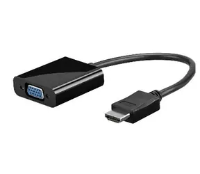 MicroConnect Adapter HDMI 1.4 - VGA MF / 1920x1080p@60MHz / Audio / 0,3m / schwarz