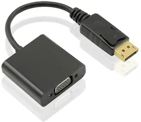 MicroConnect Adapter DisplayPort 1.2 - VGA MF / 15cm / Aktiv / 1920x1080 / Schwarz
