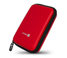 Connect IT HardShellProtect Hartschalen-Schutzhülle für 2,5-Zoll-Festplatte rot