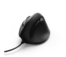 HAMA EMC-500 schwarz / Vertikale ergonomische Maus / 1800DPI / 6 Tasten / USB