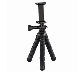 HAMA Flex 2in1 14cm schwarz / Mini-Stativ für Smartphone und GoPro Kameras