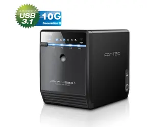 Fantec QB-35U31 schwarz / Außengehäuse für 4X 3,5" SATA HDD / USB 3.1